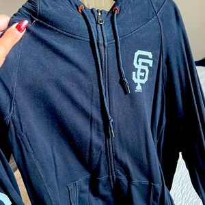 Touch active by Alyssa Milano San Francisco Giants zip up hoodie 🖤🧡